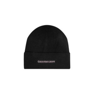 Calvin Klein džinsinė juoda medvilnės kepurė