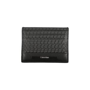 Elegantiškas juodas kontrastinis kortelių dėklas