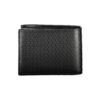 Calvin Klein elegantiška juoda odinė dviguba piniginė su RFID blokatoriumi